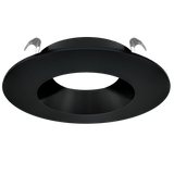 Astrofit 4 inch black round recessed trim for interchangeable retrofit lighting