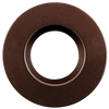 3-inch round slim bronze cover for regress recessed LED fixtures, low-profile trim, sleek finish