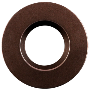 3-inch round slim bronze cover for regress recessed LED fixtures, low-profile trim, sleek finish - Available at Electrical Marketplace