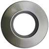 3-inch round slim brushed nickel cover for regress recessed LED fixtures, low-profile trim, modern finish
