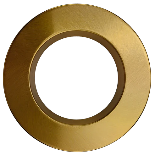 4 Inch Regress Slim Brushed Brass Cover | Goodlite G-22043