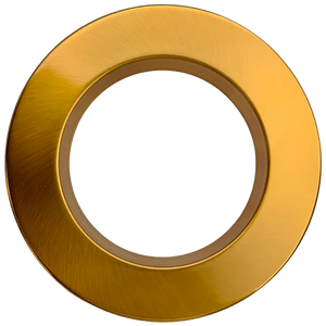 5 Inch Round Regress Slim Brushed Brass Cover | Goodlite G-22053 - Available at Electrical Marketplace