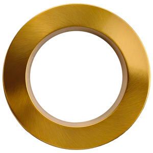 G-22063 6-inch round regress slim brushed brass cover for recessed LED downlights. - Available at Electrical Marketplace