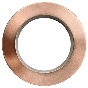 G-22064-regulus-6-inch-round-regressed-slim-trim-cover-brushed-copper - Available at Electrical Marketplace