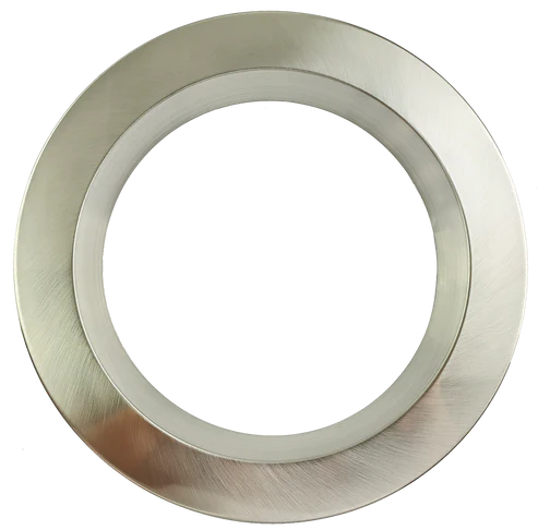 8 Inch Round Regress Slim Brushed Nickel Cover | Goodlite G-22082