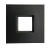 3 inch square regress slim black cover for recessed electrical installations