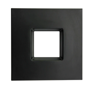 3 inch square regress slim black cover for recessed electrical installations - Available at Electrical Marketplace