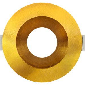 Aster-5-inch-brushed-brass-round-LED-downlight-trim-G-22515 - Available at Electrical Marketplace