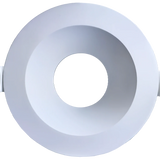 Aster 6-inch white round ceiling trim, clip-in mount, compatible with 6-inch LED module