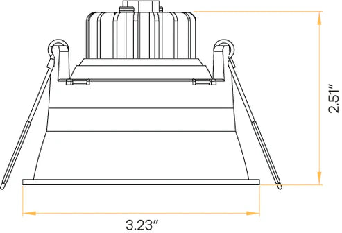 Architectural-3-inch-directional-regress-gimbal-downlights-installed-in-modern-ceiling