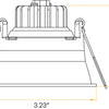 Architectural-3-inch-directional-regress-gimbal-downlights-installed-in-modern-ceiling