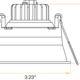 Architectural-3-inch-directional-regress-gimbal-downlights-installed-in-modern-ceiling
