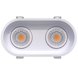 Ellipse-3-inch-oval-double-head-regress-gimbal-LED-downlights-white-and-black