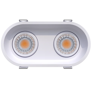 Ellipse-3-inch-oval-double-head-regress-gimbal-LED-downlights-white-and-black - Available at Electrical Marketplace