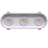 Three-independently-adjustable-gimbal-heads-in-linear-oval-recessed-trim