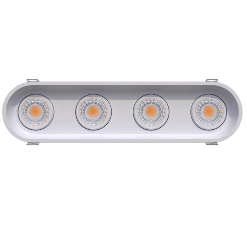 3 Inch Four Head Regress Gimbal Trimmer LED Downlight | 2.800Lm | 120/277V | CCT Selectable | Ellipse Series | Goodlite G-23304/314