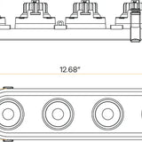 Architectural-four-head-oval-regress-gimbal-spotlights-installed-in-ceiling