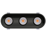 Ellipse-3-inch-oval-triple-head-regress-gimbal-LED-downlights-white-and-black