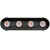 Four-independently-adjustable-gimbal-heads-in-linear-oval-recessed-trim