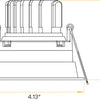 Architectural-round-trimmed-gimbal-downlights-installed-in-wet-location-ceiling