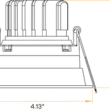 Architectural-round-trimmed-gimbal-downlights-installed-in-wet-location-ceiling
