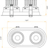 Architectural-double-head-trimmed-oval-downlights-mounted-via-ceiling-springs
