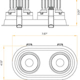 Architectural-double-head-trimmed-oval-downlights-mounted-via-ceiling-springs