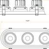 Architectural-triple-head-trimmed-oval-downlights-mounted-via-ceiling-springs