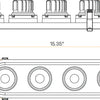 Architectural-four-head-trimmed-oval-downlights-mounted-via-ceiling-springs