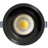 Low-profile-narrow-flange-trimmed-round-regress-gimbal-ceiling-light
