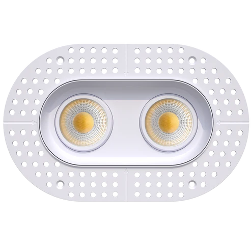 Seamless-mud-in-plaster-frame-on-trimless-oval-double-head-gimbal-light