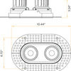 Seamless-architectural-double-head-trimless-oval-downlights-mudded-into-ceiling