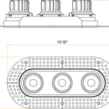 Seamless-architectural-triple-head-trimless-oval-downlights-mudded-into-ceiling