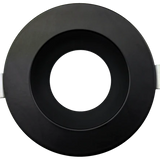 Aster 3.5 inch black round trim for recessed LED lighting systems