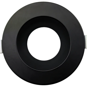 Aster 3.5 inch black round trim for recessed LED lighting systems - Available at Electrical Marketplace