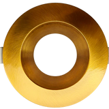 Aster 3.5 inch brushed brass round trim for recessed LED lighting systems