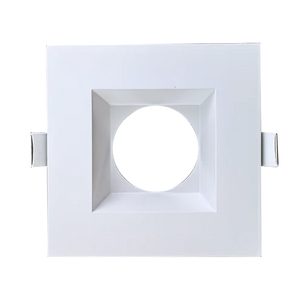 Aster 3.5 inch white square trim for recessed LED lighting systems - Available at Electrical Marketplace
