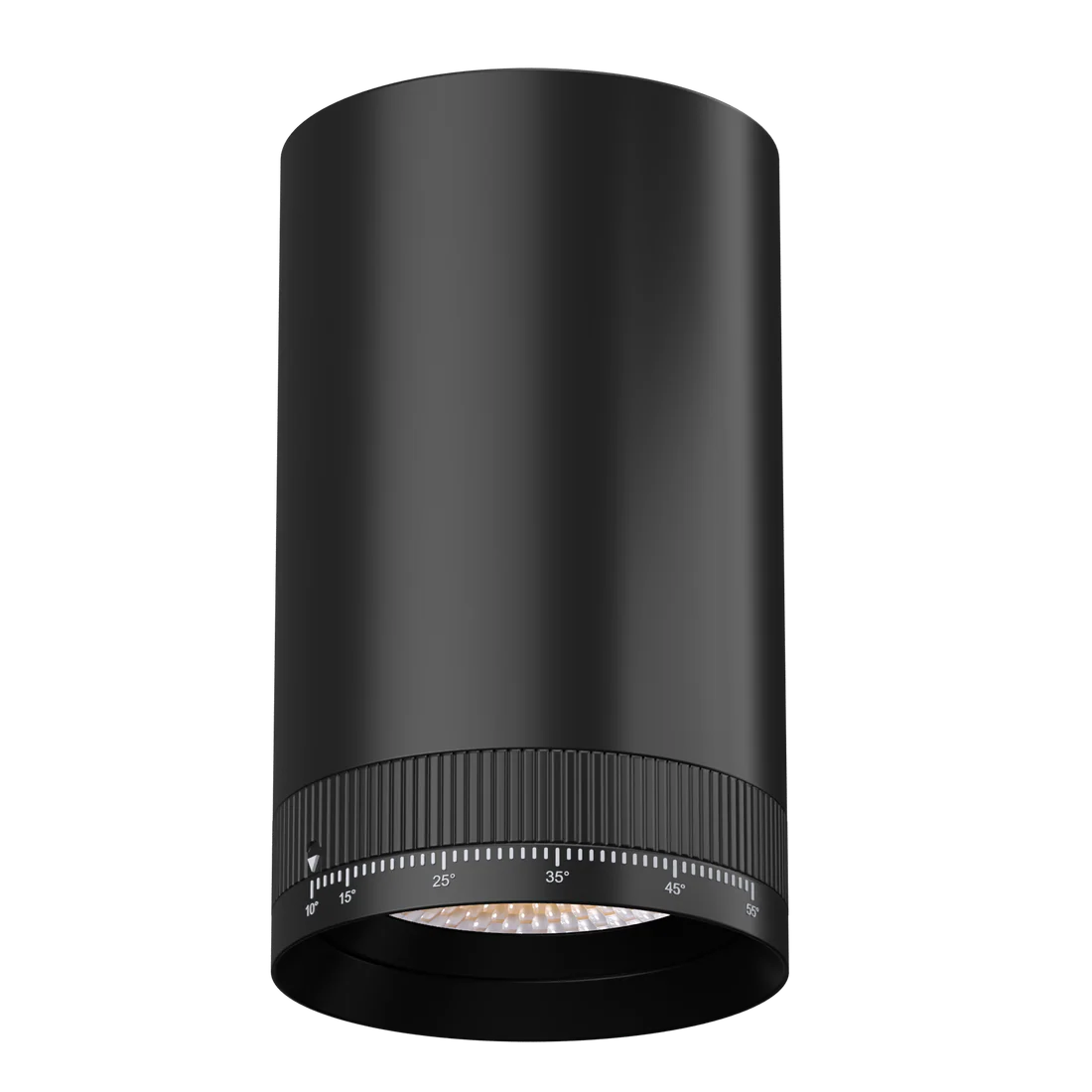 Architectural-surface-mount-round-ceiling-cylinder-lights-in-matte-white-and-matte-black