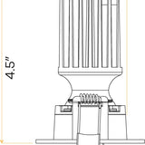 Saturn-2-inch-high-output-square-regress-gimbal-led-light-30-degree-tilt-wet-location