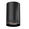 Architectural-surface-mount-round-ceiling-cylinder-lights-in-matte-white-and-matte-black-18W