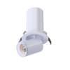 Pulsar-3-inch-round-retractable-directional-LED-downlights-white-and-black