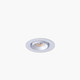 Retractable-scoping-recessed-spotlight-with-90-degree-tilt-hinge