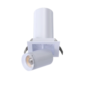 Pulsar-3-inch-square-retractable-directional-LED-downlights-white-and-black - Available at Electrical Marketplace