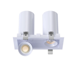 3" Double Head Retractable Cylinder LED Downlight | 1.900Lm | 120/277V | CCT Selectable | Goodlite G-32502/512