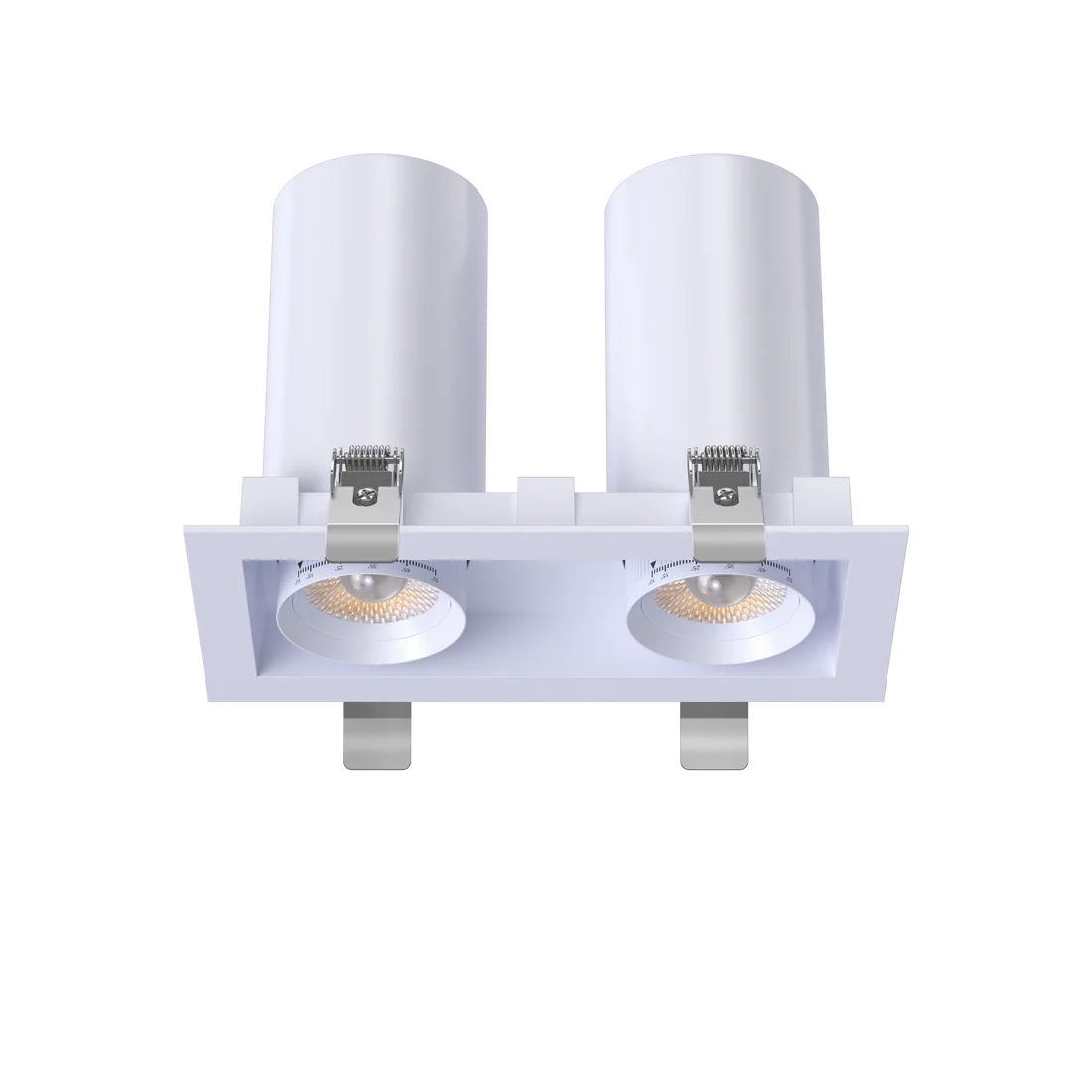 3" Double Head Retractable Cylinder LED Downlight | 1.900Lm | 120/277V | CCT Selectable | Goodlite G-32502/512