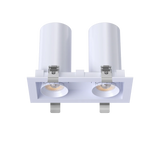 3" Double Head Retractable Cylinder LED Downlight | 1.900Lm | 120/277V | CCT Selectable | Goodlite G-32502/512