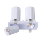 3" Double Head Retractable Cylinder LED Downlight | 1.900Lm | 120/277V | CCT Selectable | Goodlite G-32502/512