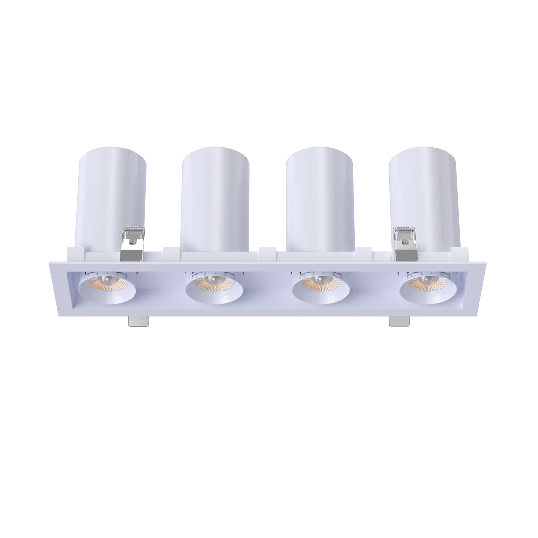 Quad-zoom-lens-recessed-multilight-fixture-with-20-to-55-degree-beam-spread