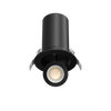 Pulsar-3-inch-round-retractable-directional-LED-downlights-white-and-black