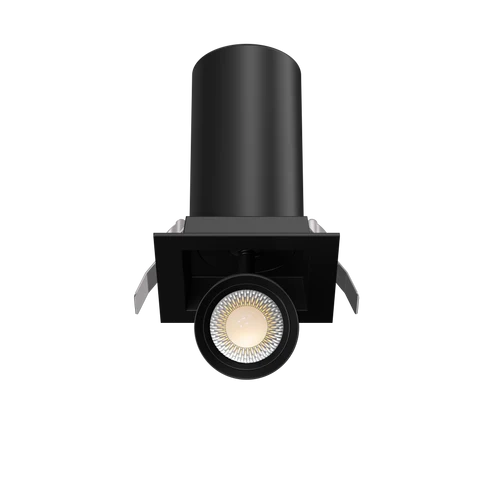Pulsar-3-inch-square-retractable-directional-LED-downlights-white-and-black